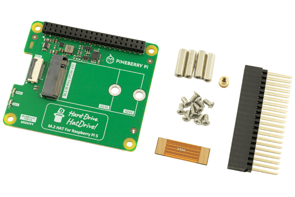 Montaż dysku przez złącze PCIe Adapter PCIe NVMe Base dla Raspberry Pi 5